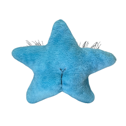 sparkling small ice blue star plushie