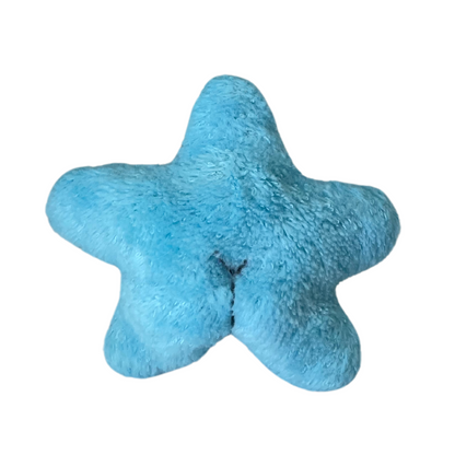 twinkling tiny ice blue star plushie