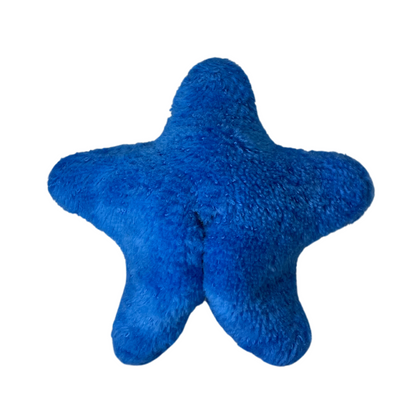 luminescent little bright blue star plushie