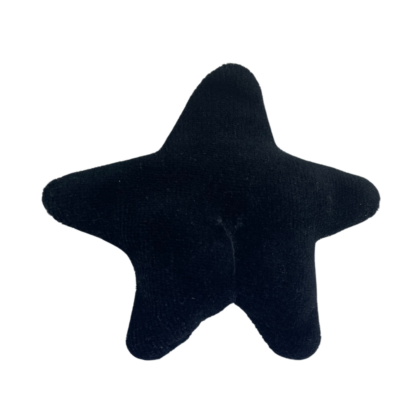 sparkling small black star plushie