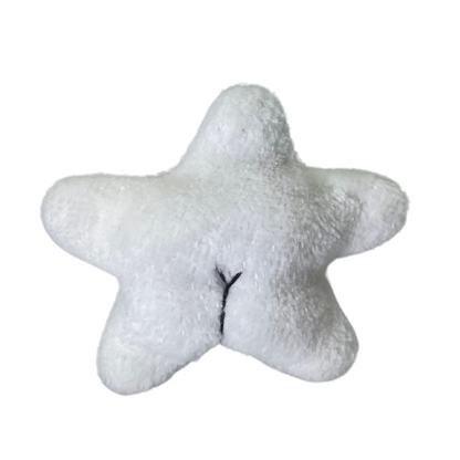 twinkling tiny white star plushie