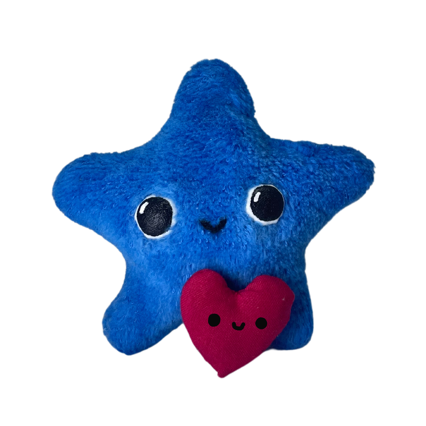 luminescent little bright blue star plushie