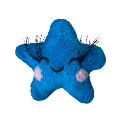 twinkling tiny turquoise star plushie