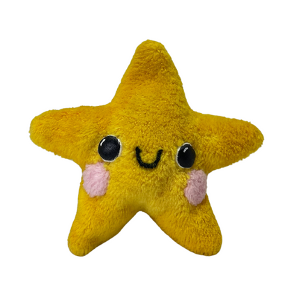 sparkling small yellow star plushie