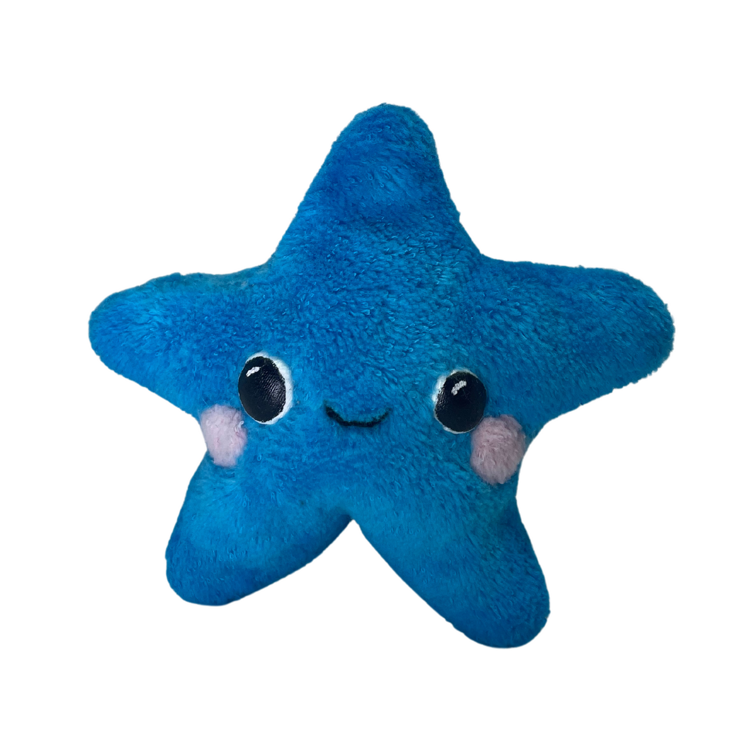 sparkling small turquoise star plushie