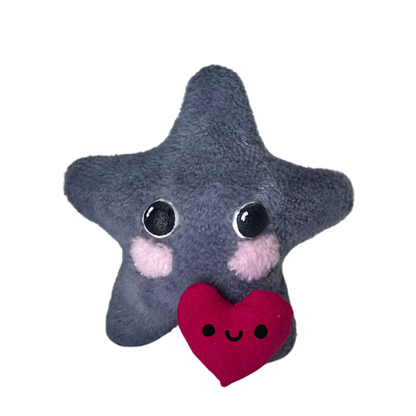 luminescent little gray star plushie