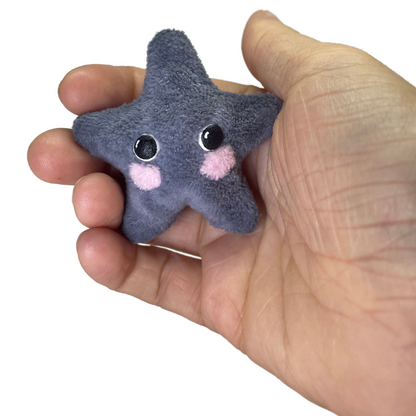 luminescent little gray star plushie