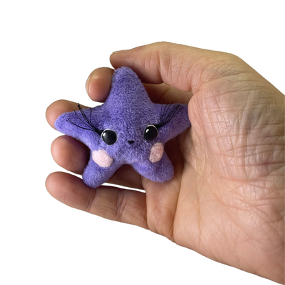 luminescent little lavender star plushie