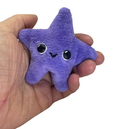 sparkling small lavender star plushie