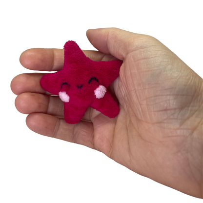 luminescent little red star plushie