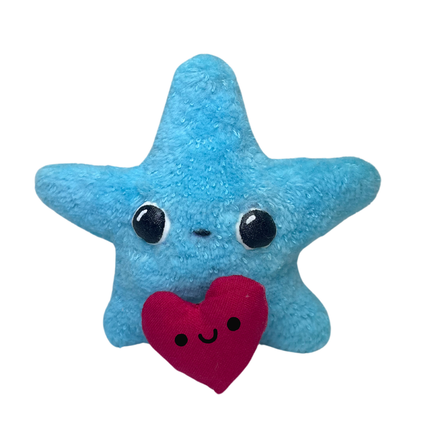 luminescent little ice blue star plushie