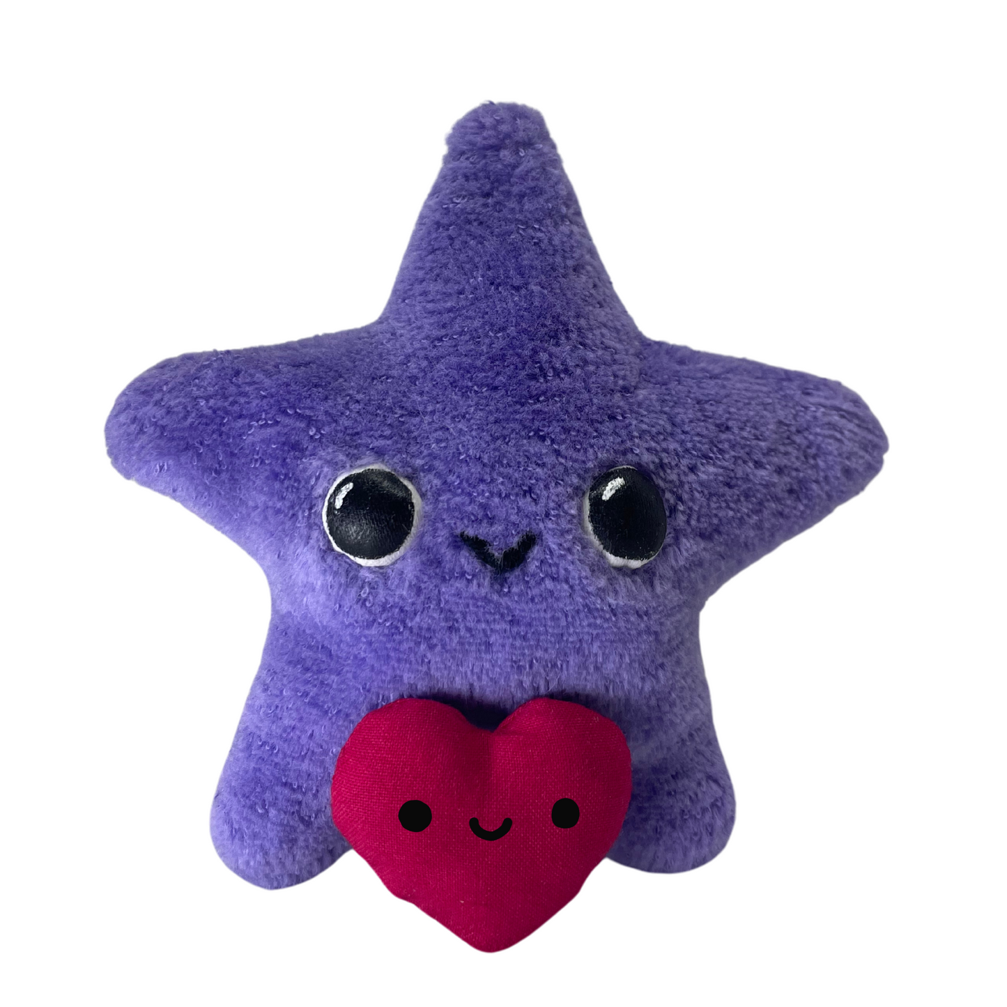 sparkling small lavender star plushie