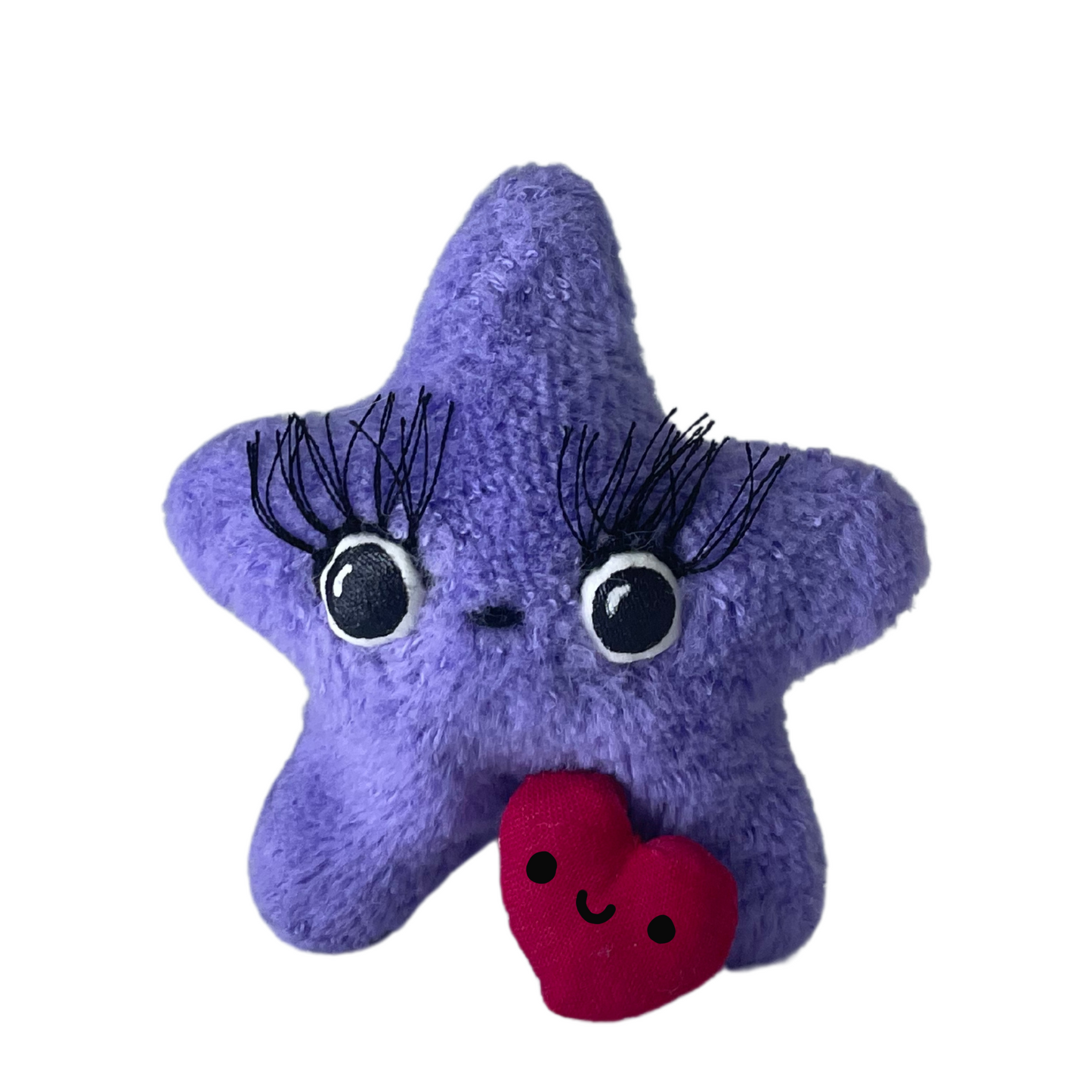 twinkling tiny lavender star plushie