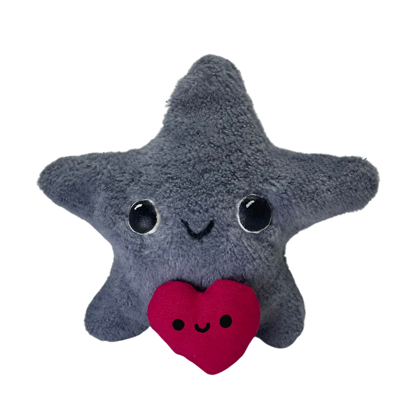 sparkling small gray star plushie