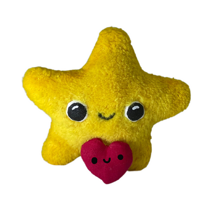 twinkling tiny yellow star plushie